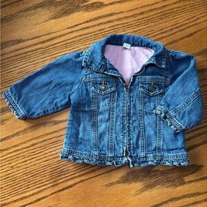 baby GAP Classic Blue Infant Lined Denim Jacket